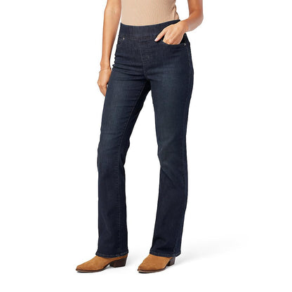 Levi Strauss Signature Gold Women's Totally Shaping Pull-on Bootcut Jeans High-Rise Stretch Denim, Shadow Nebula, 12
