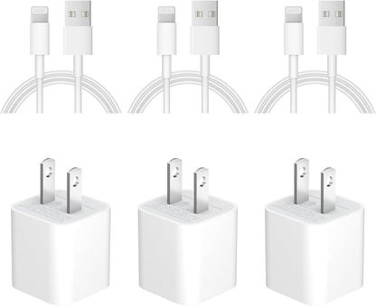 iPhone Charger Fast Charging [Apple MFi Certified] 3 Pack USB A Charger Block with 6ft USB A to Lightning Cable Compatible with iPhone 14 13/12/11/XS/XR/X 8 7/iPad 🍁 All In One Marketplace Canada