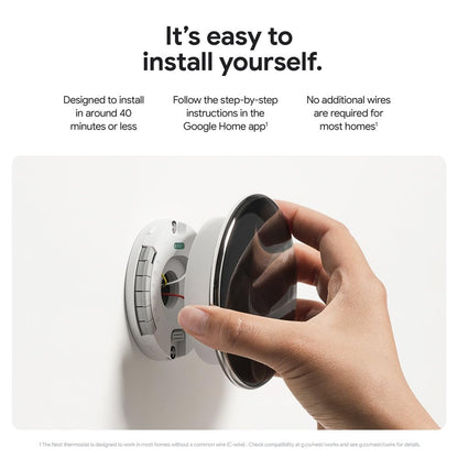 Google Nest Learning Thermostat (4th Gen) with Temp Sensor - Silver 🍁 All In One Marketplace Canada