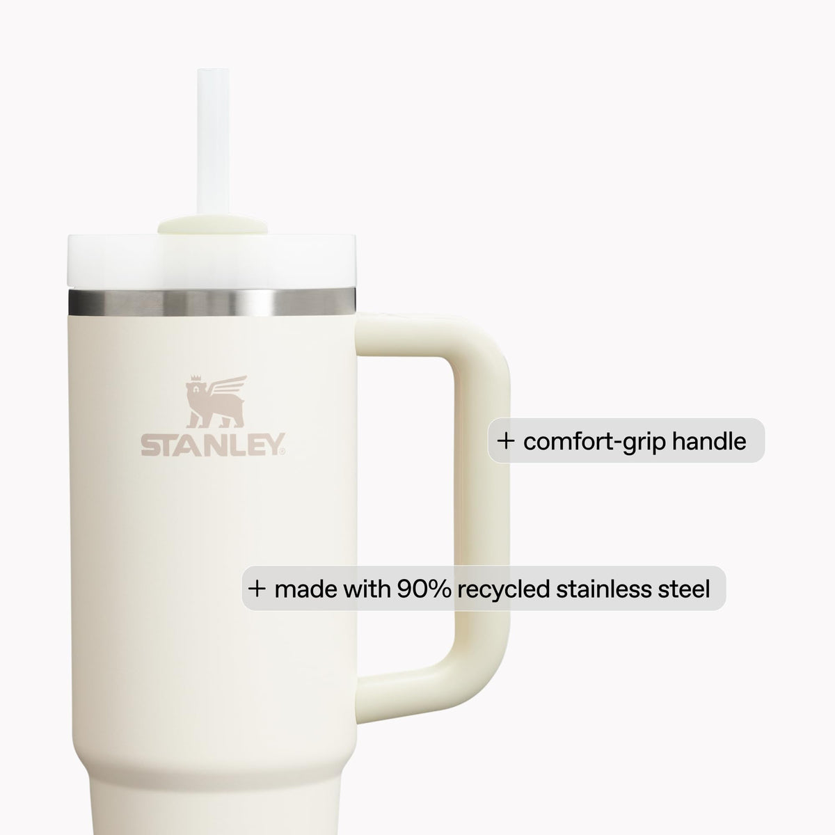 STANLEY Quencher H2.0 Tumbler with Handle and Straw 20 oz | Flowstate 3-Position Lid | Cup Holder Compatible for Travel | Insulated Stainless Steel Cup | BPA-Free | Purple Dust 🍁 All In One Marketplace Canada