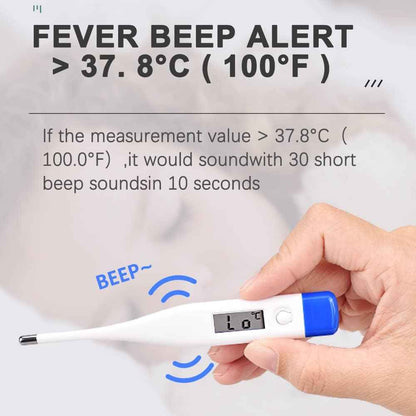 Berrcom Digital Thermometer for Adults and Kids, Oral and Underarm Thermometer for Fever with 30 Seconds Fast Reading, C/F Switchable Rectal Thermometer for Babies 🍁 All In One Marketplace Canada
