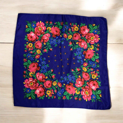 Midnight Blue Kokum Scarf