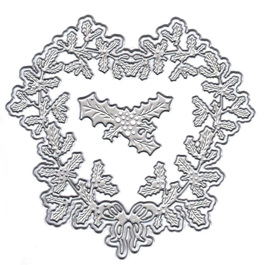 Joy! Crafts Die -Heart Shape of Holly Berries