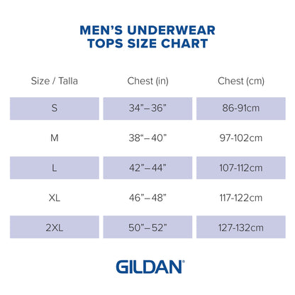 Gildan Men's A-Shirts Tanks Multipack, White (6 Pack), Medium 🍁 All In One Marketplace Canada
