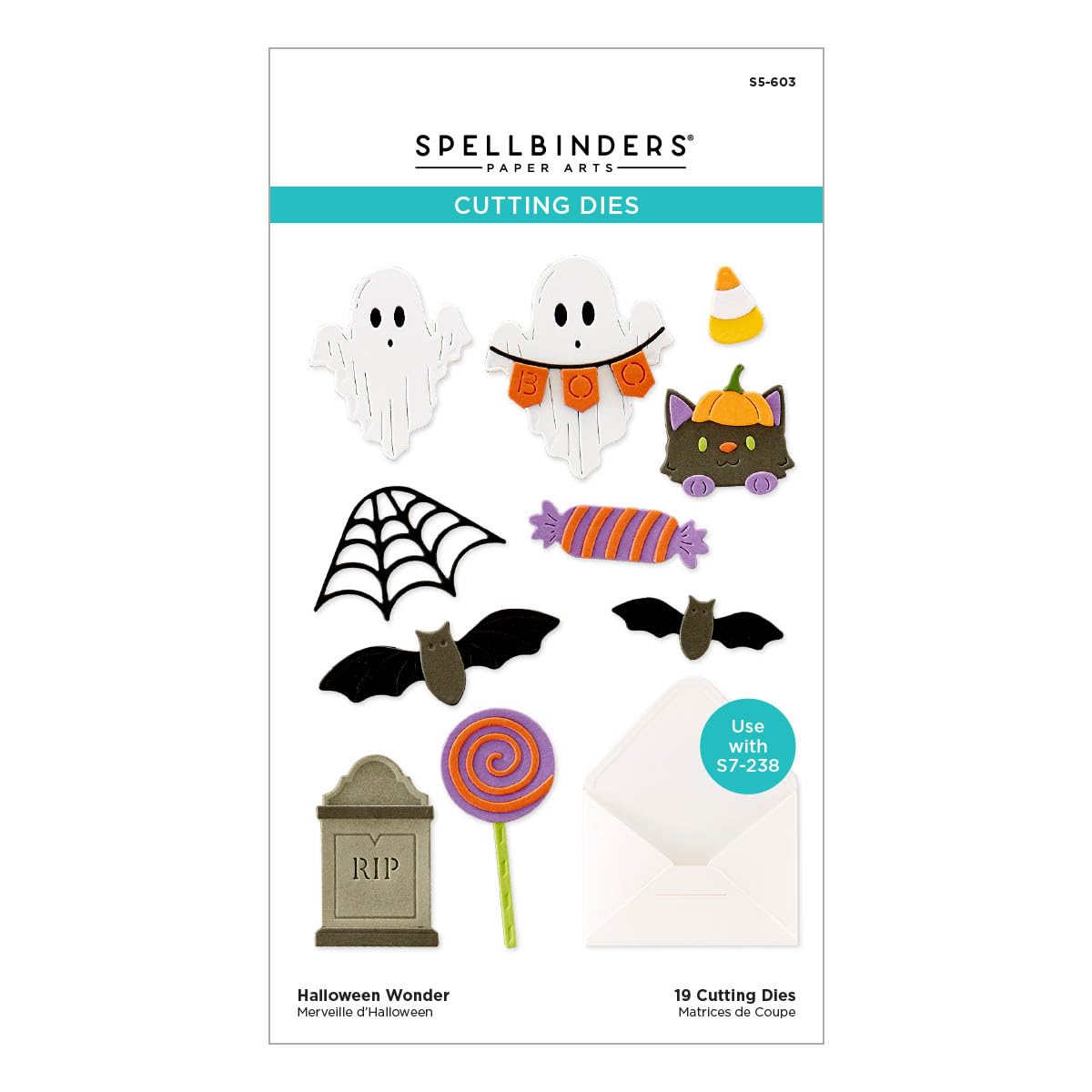 Spellbinders Halloween Wonder Etched Dies, Metal