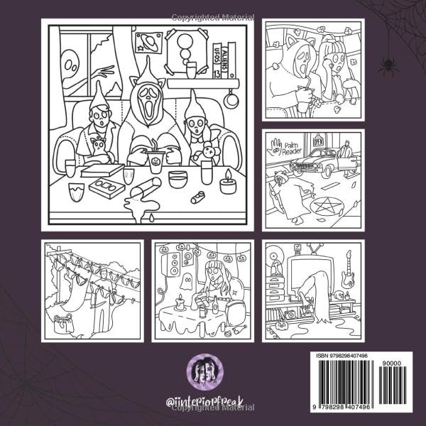 Halloweird: a halloween coloring book of horror, where every freak gets a quirky tweak