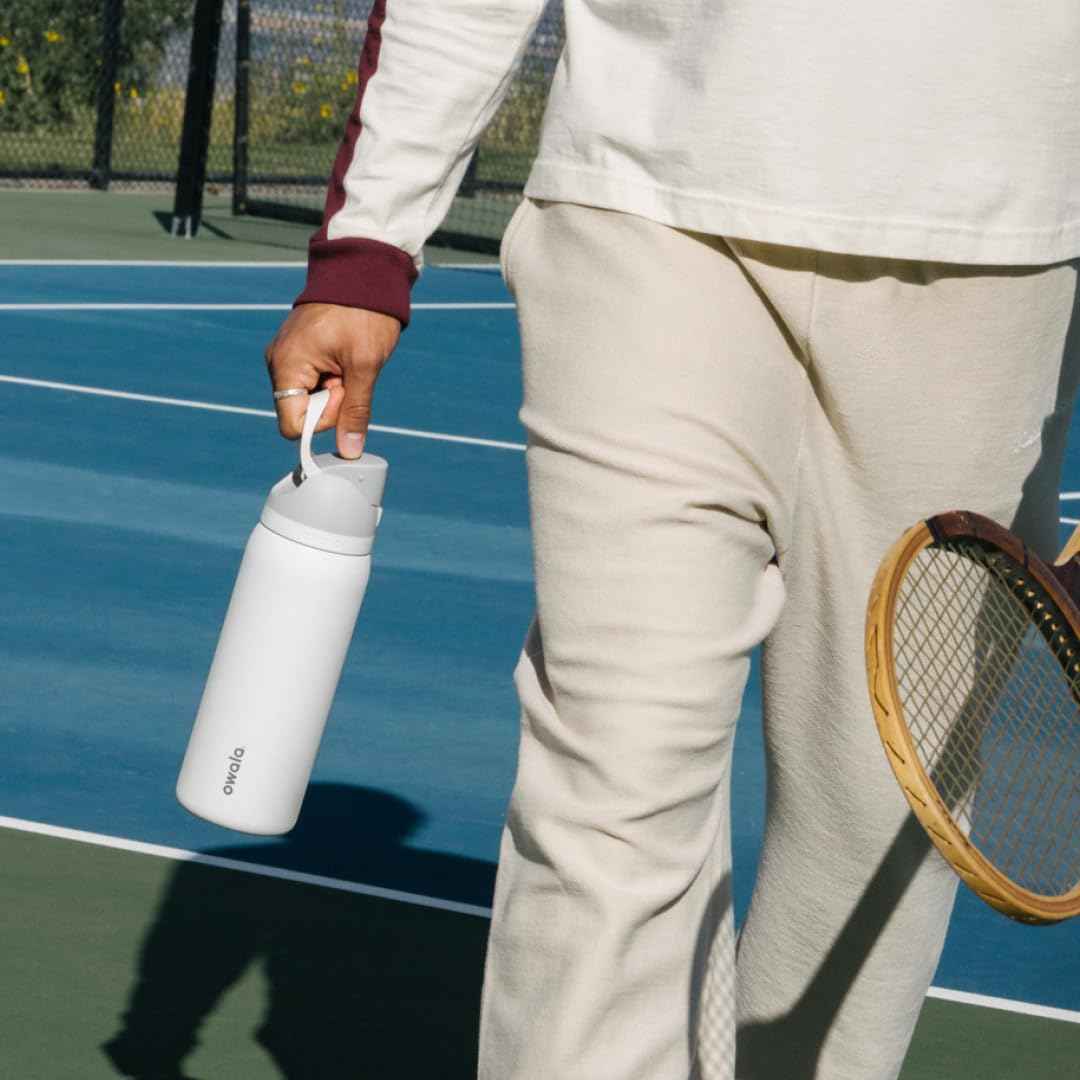 Owala FreeSip Insulated Stainless Steel Water Bottle with Straw, BPA-Free Sports Water Bottle, Great for Travel, 32 Oz, Shy Marshmallow 🍁 All In One Marketplace Canada