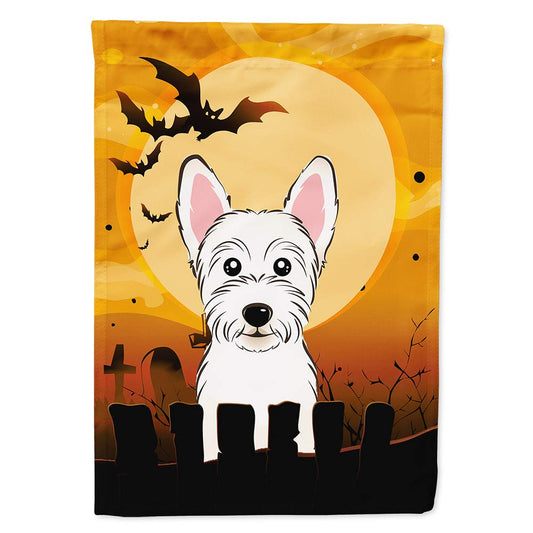 Caroline's Treasures BB1784CHF Halloween Westie Canvas House Size Flag, Multicolor, Large