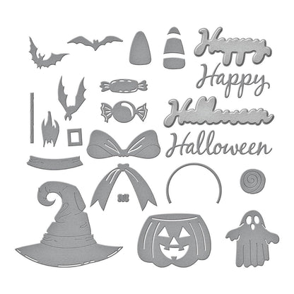 Spellbinders Halloween Wreath Add-Ons Etched Dies by Suzanne Hue, Metal