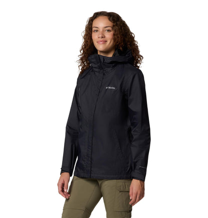 Columbia Womens Arcadia II Waterproof Rain Jacket, Black, Small 🍁 All In One Marketplace Canada