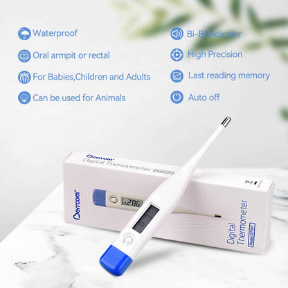 Berrcom Digital Thermometer for Adults and Kids, Oral and Underarm Thermometer for Fever with 30 Seconds Fast Reading, C/F Switchable Rectal Thermometer for Babies 🍁 All In One Marketplace Canada