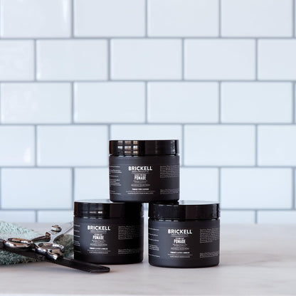 Brickell Men’s Styling Clay Pomade For Men, Natural & Organic with Strong Hold & Matte Finish, Product for Modern Hairstyles, 2 Ounces, Scented 🍁 All In One Marketplace Canada