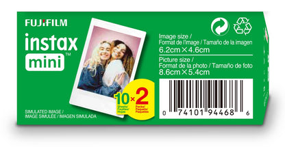 Fujifilm INSTAX Mini Instant Film Twin Pack, White (20 Exposures) 🍁 All In One Marketplace Canada