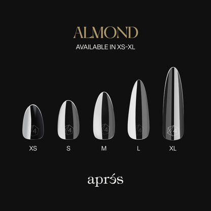 APRÉS Gel-X® Almond Box of Nail Tips | 280 Soft Gel Nail Tips, 14 Sizes 00-9 | Half-sizes Included (Natural Almond Medium, 280 Count) 🍁 All In One Marketplace Canada