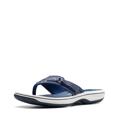 Clarks womens BREEZE SEA Flip Flops, Navy Syn, 9 US 🍁 All In One Marketplace Canada