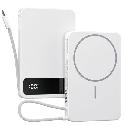 Magnetic Power Bank, 10,000mAh Wireless Portable Charger for Mag-Safe 15W Fast Charging, Battery Pack with USB-C/Lightning Cable 22.5W in/Out for iPhone 17/16/15/14/13/12 Series, AirPods & More 🍁 All In One Marketplace Canada