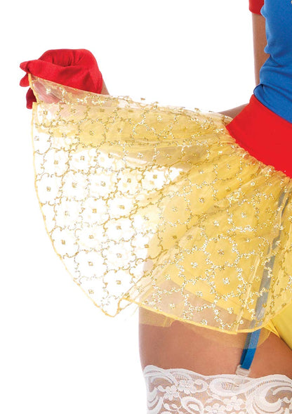 Leg Avenue Women's Sexy Miss Snow White Halloween Costume, Multi, Medium