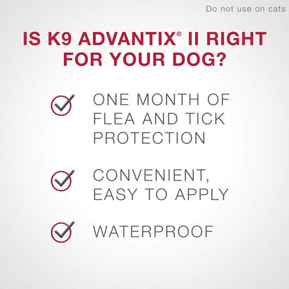 K9 Advantix II - Flea/Tick Prevention - Vet Recommended - Medium Dog - 2-Pk 🍁 All In One Marketplace Canada