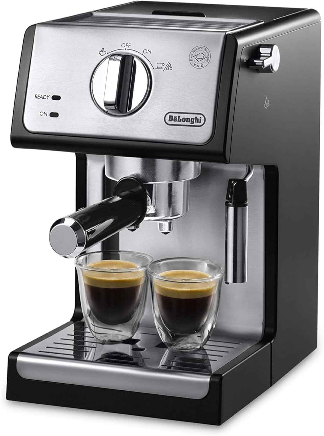 De'Longhi 15-Bar Pump Espresso Machine with Milk Frother & Temperature Control - Compact Home Barista Coffee Maker for Espresso, Latte, Cappuccino & Iced Coffee, Easy to Clean Design 🍁 All In One Marketplace Canada