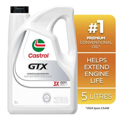 Castrol GTX 10W-30 Conventional Motor Oil, 5 Litres | Made in Canada 🍁 All In One Marketplace Canada
