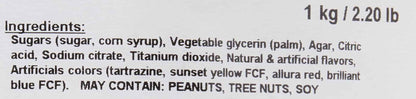 Yupik Mini Jelly Fruit Flavored Slices, 1 kg , 6 Count, Gluten-Free, Colorful Candy, Soft & Chewy, Fruity Flavors, Sugary Coating, Delicious Snacks, Ideal for Gifting, Halloween & Holidays