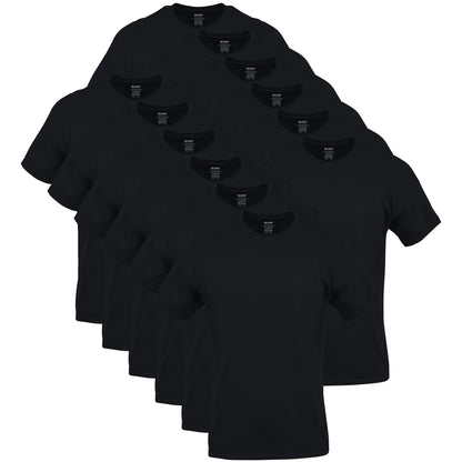 Gildan Men's Crew T-Shirts, Multipack, Style G1100, Black (12-Pack), Medium 🍁 All In One Marketplace Canada