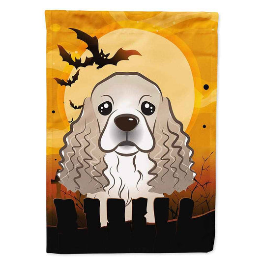 Caroline's Treasures BB1774CHF Halloween Cocker Spaniel House Flag Large Porch Sleeve Pole Decorative Outside Yard Banner Artwork Wall Hanging, Polyester, House Size, Multicolor