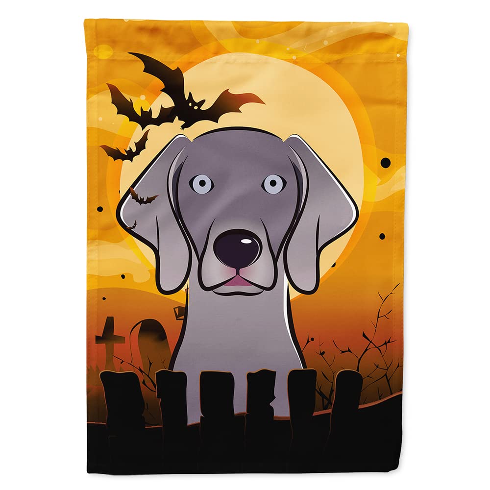 Caroline's Treasures BB1789CHF Halloween Weimaraner Canvas House Size Flag, Multicolor, Large