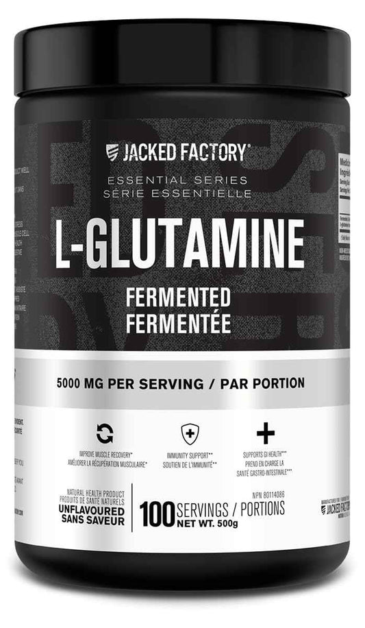 L-Glutamine Powder 500g, 100 Servings - Vegan Fermented L Glutamine for Post Workout Muscle Recovery, Immunity, Digestive Health - Tested & Trusted, No Artificial Fillers - Unflavored 🍁 All In One Marketplace Canada