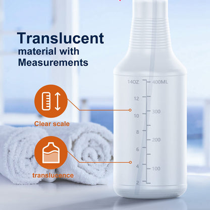 Veco Spray Bottle (5 Pack,16 Oz) with Measurements and Adjustable Nozzle(Mist & Stream Mode), HDPE Plastic Spray Bottles for Cleaning Solution,No Leak and Clog 🍁 All In One Marketplace Canada