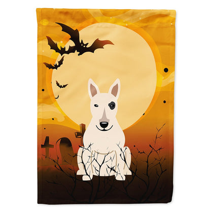 Caroline's Treasures BB4404CHF Halloween Bull Terrier White Canvas House Size Flag, Large, Multicolor