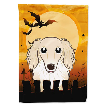 Caroline's Treasures BB1770CHF Halloween Longhair Creme Dachshund Canvas House Size Flag, Multicolor, Large