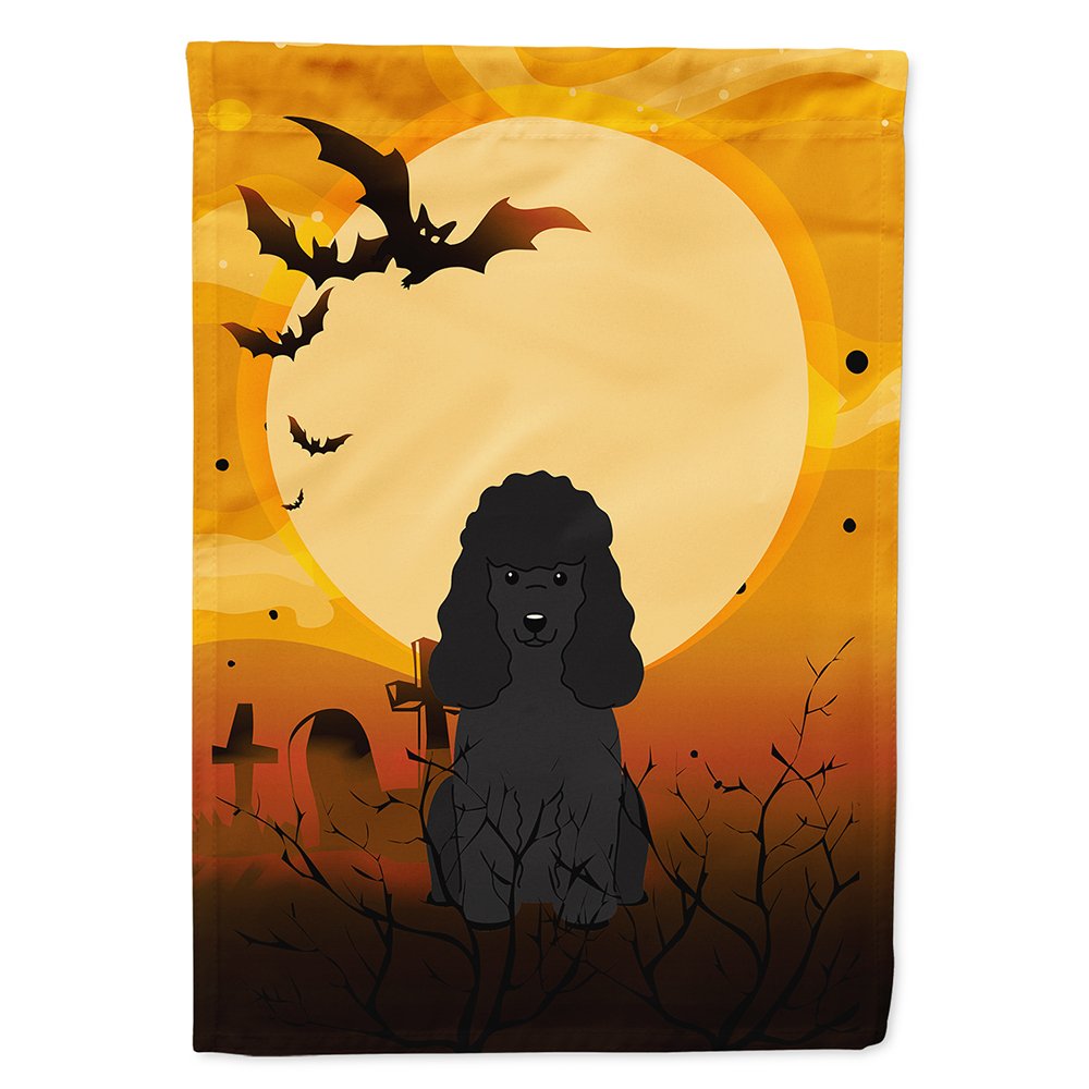Caroline's Treasures BB4337CHF Halloween Poodle Black Flag Canvas House Size, Large, Multicolor