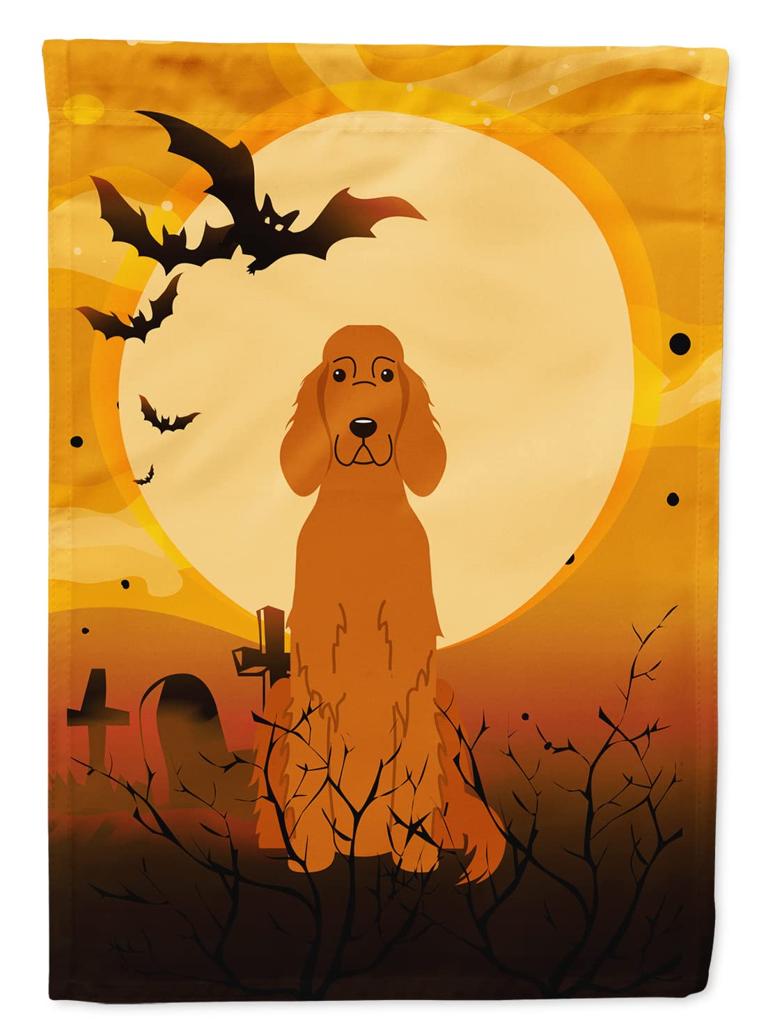 Caroline's Treasures BB4330GF Halloween Irish Setter Flag Garden Size, Small, Multicolor