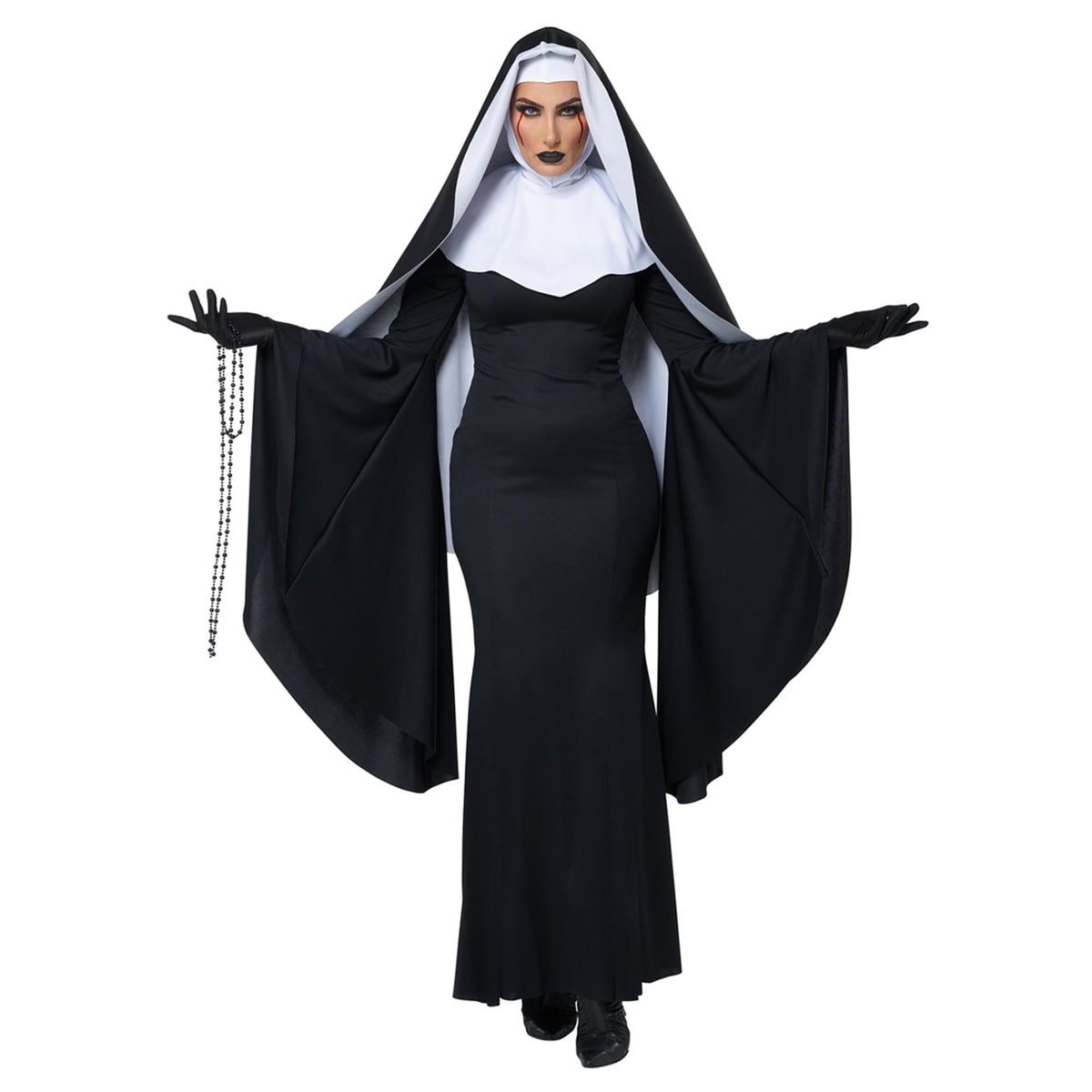 Bad Habit Gothic Nun Adult Halloween Costume XS size 4-6