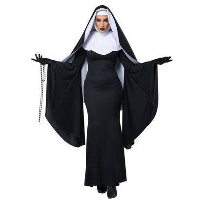 Bad Habit Gothic Nun Adult Halloween Costume XS size 4-6