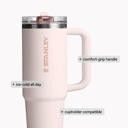 Stanley Quencher ProTour Flip Straw Tumbler with Leakproof Lid 30 oz | Built-in Straw and Handle | Cup Holder Compatible for Travel | Insulated Stainless Steel Cup | BPA-Free | Cream 🍁 All In One Marketplace Canada