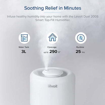 Levoit Smart Humidifiers for Bedroom, Top Fill, Essential Oil Diffuser 🍁 All In One Marketplace Canada