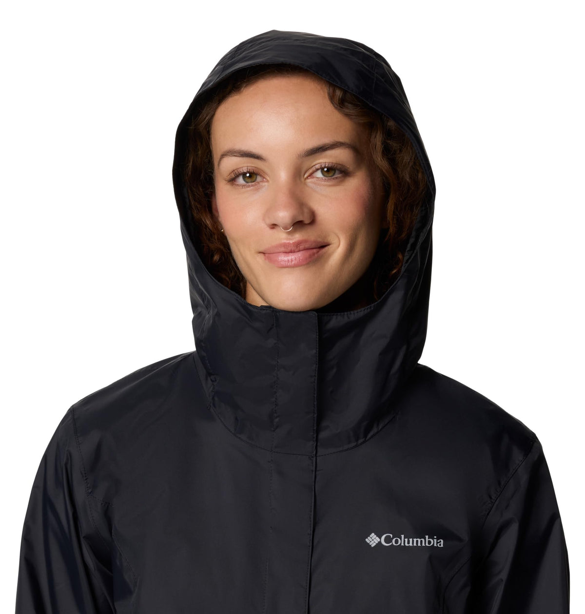 Columbia Womens Arcadia II Waterproof Rain Jacket, Black, Small 🍁 All In One Marketplace Canada