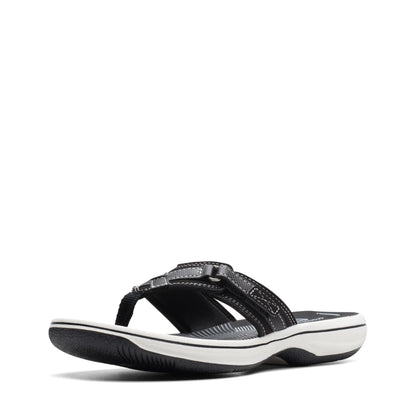 Clarks womens BREEZE SEA Flip Flops, Black, 8 US 🍁 All In One Marketplace Canada