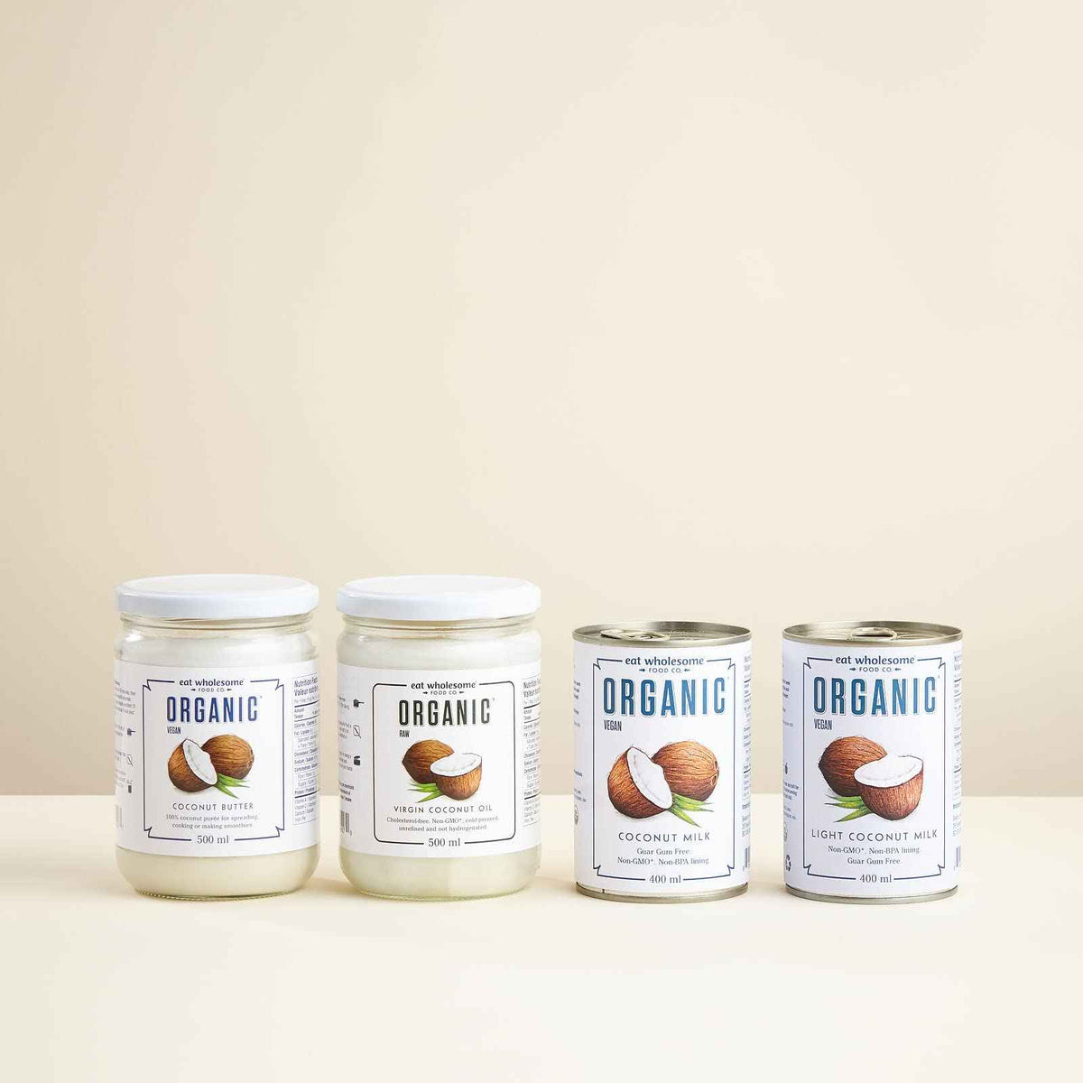Eat Wholesome Organic Coconut Milk with No Guar Gum, 400 ml (Pack of 6) 🍁 All In One Marketplace Canada