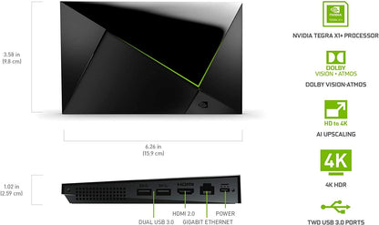 NVIDIA SHIELD Android TV Pro | 4K HDR Streaming Media Player, High Performance, Dolby Vision, 3GB RAM, 2x USB, Works with Alexa, Black 🍁 All In One Marketplace Canada