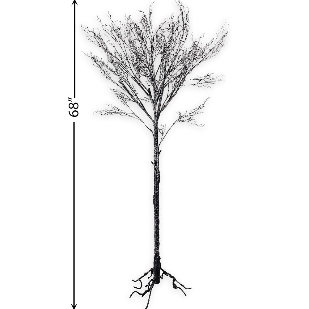 National Tree Company Artificial Tree Decoration, Black, Leafless, Includes Stand, Halloween Collection, 68 Inches