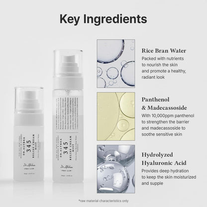 Dr.Althea 345 Relief Cream Mist | Hydrating Facial Mist with Rice Extract | Soothing Care for Sensitive Skin | Vegan Korean Skincare, 100ml 🍁 All In One Marketplace Canada
