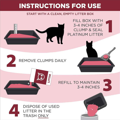 Arm & Hammer Platinum Cat Litter, Clump & Seal, Extra Strength Complete Odour Sealing with 14 Days of Odour Control, Multi-Cat, Hard Clumping Clay, 99.99% Dust Free, 12.47kg (Pack of 1) 🍁 All In One Marketplace Canada