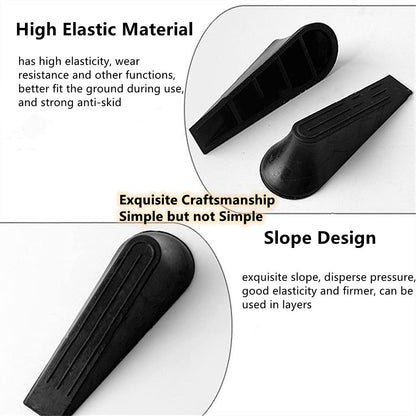 Heavy Duty Rubber Door Stoppers，Door Wedge for Residential and Commercial Use，Multi Floor Doorstop Ensures Tight Fit for Gaps，Residential and Commercial Use, Black 🍁 All In One Marketplace Canada