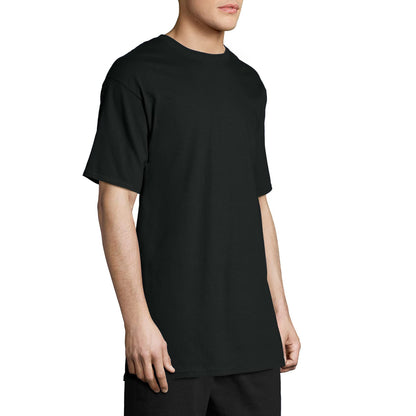 Hanes Size Men's Beefy Short Sleeve Tee Value Pack (2-Pack), Black, 4X-Large/Tall 🍁 All In One Marketplace Canada