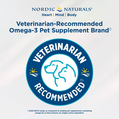 Nordic Naturals Omega 3 Pet – Fish Oil for Dogs & Cats, Supports Healthy Skin, Coat, Joints & Heart – Unflavoured, 237 ml 🍁 All In One Marketplace Canada