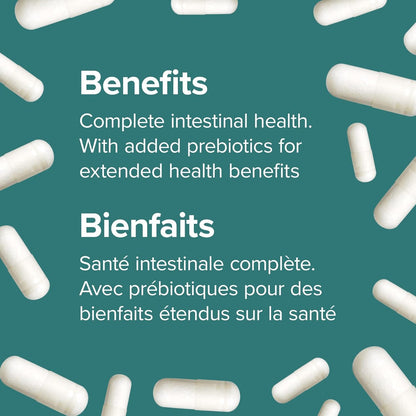 Webber Naturals Acidophilus Bifidus with FOS, 6 Billion Active Cells, 4 Probiotic Strains, 180 Capsules, For Digestive Health, Vegetarian 🍁 All In One Marketplace Canada