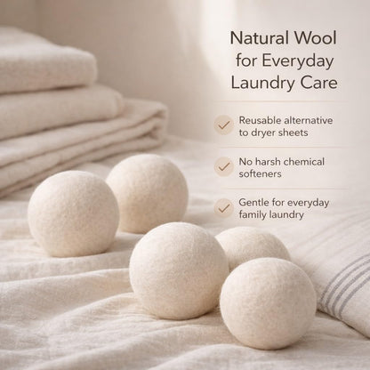 Updated Version(Made of The Latest Shearing) Wool Dryer Balls Pack of 6 XL,Premium Reusable New Zealand Natural Fabric Softener,Saves Drying Time, Handmade Dryer Balls… 🍁 All In One Marketplace Canada